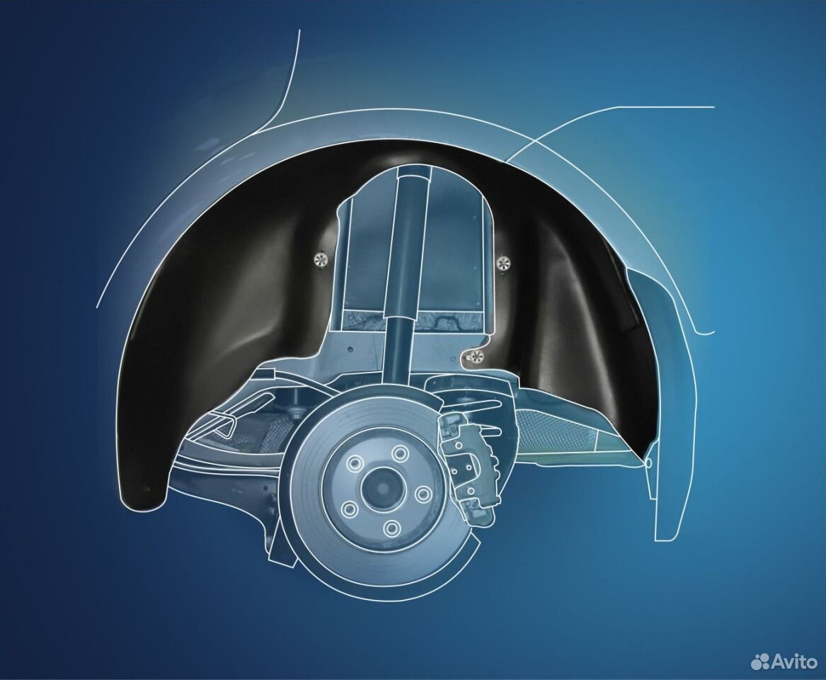 Подкрылки (задние) Opel Astra (седан)