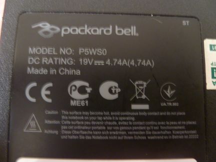 Packard Bell EasyNote TS11-HR (на запчасти)