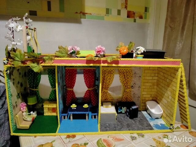 Домик кукольный ручной работы