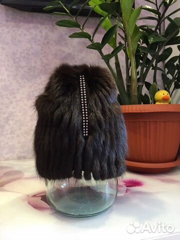 Шапка из вязаной норки