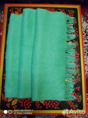 Шарф - палантин новый, 100шерсть,пушистая