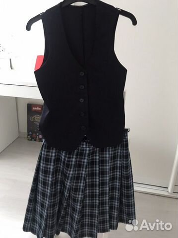 Школьная форма для девочки синяя