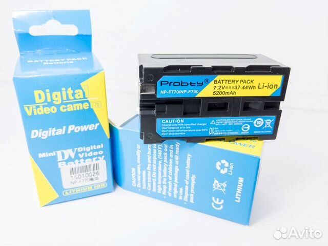 Акб полный аналог Sony NP-F770 NP-F750 5000мАч