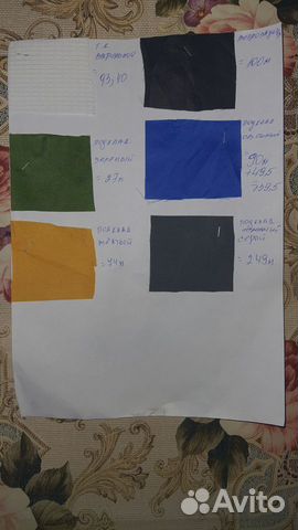 Продам ткань подкладочную разных цветов