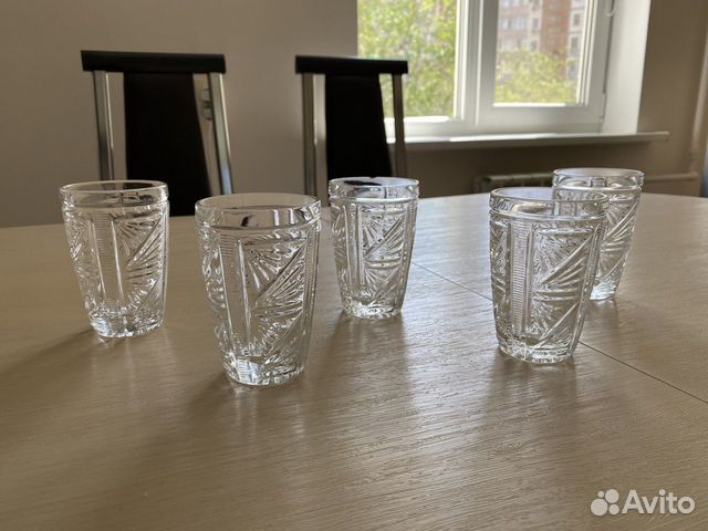 Хрустальные стаканы винтаж