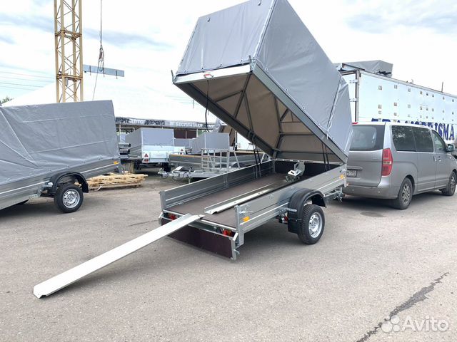 Прицеп сст 7132-8К-Ш Moto (Подъемный тент + Ложеме