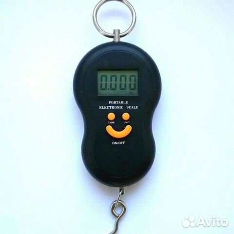 Электронный безмен до 50кг, овальный