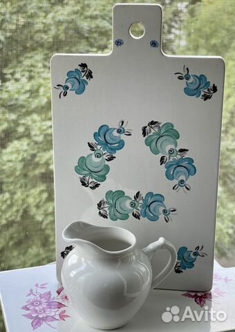 Сырная доска разделочная Молочник фарфор Кузнецов