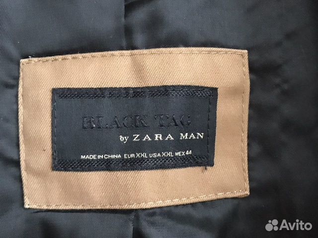 Тренч утепленный мужской zara