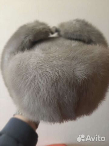 Норковая шапка мужская ушанка