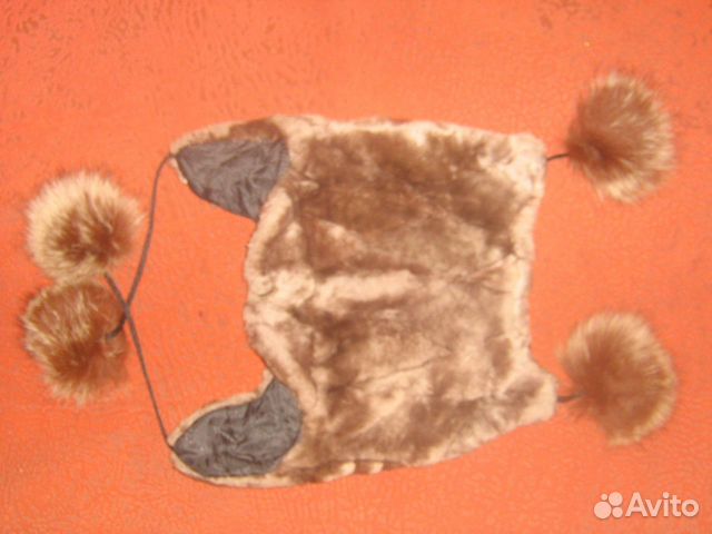 Шапка для девочки натуральный мех