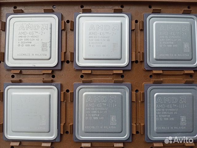 Ретро процессоры AMD K6/ K6-2/ K6-2+/ K6-3/ K6-3+