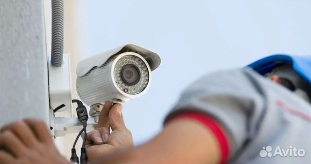 Установка виденаблюдения, видеокамер, камер видео