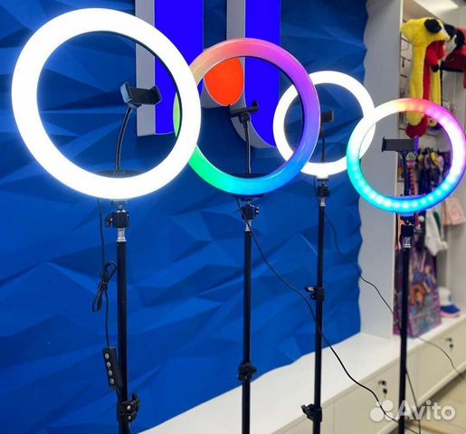 Кольцевые селфи лампы со штативом