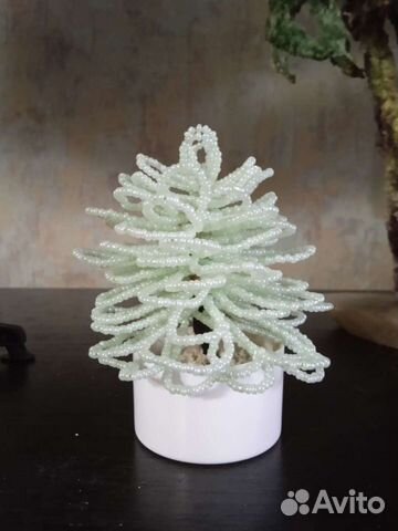 Елочки ручной работы, бисер