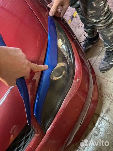 Реснички на фары Subaru Impreza Лиса