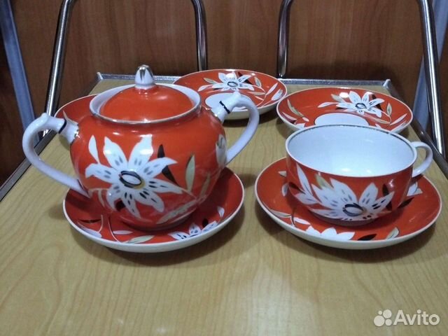 Остатки редкого чайного сервиза Дулево 60-е г. Про