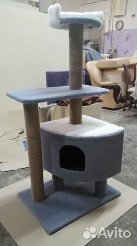 Когтеточки, столбики, игровые комплексы для кошек