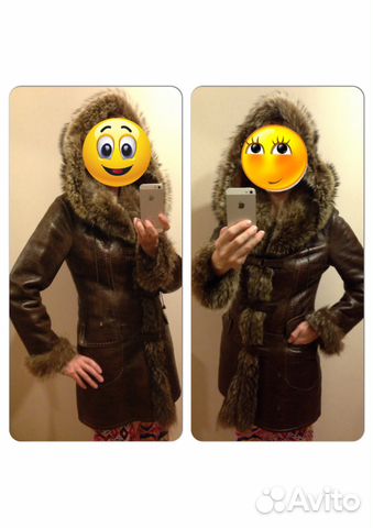 Дубленка женская натуральный мех и кожа, 44р Дубленка женская натуральный мех и кожа, 44р