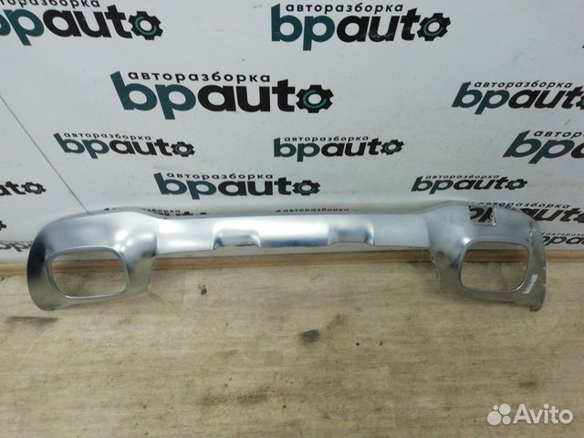 Накладка на юбку заднего бампера хром A1568851400