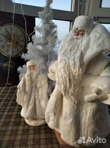 Ватный дед Мороз и Снегурочка