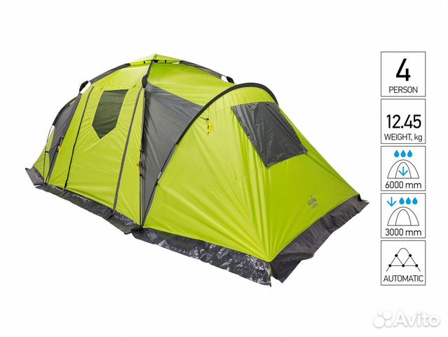 Палатка автомат. 4-Х мест. norfin salmon 4 NF