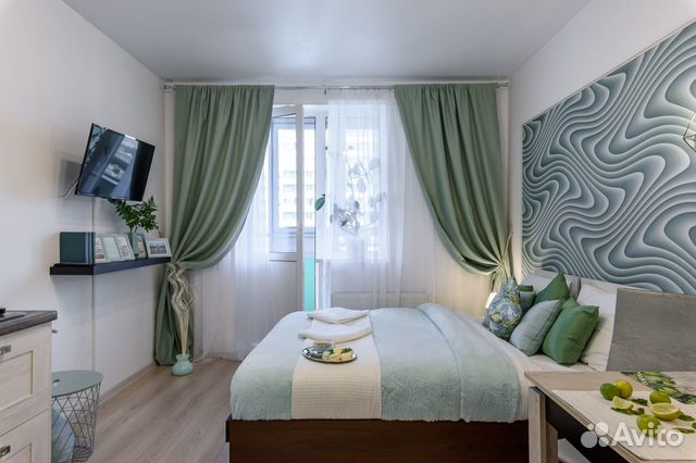 

Квартира-студия, 25 м², 2 кровати