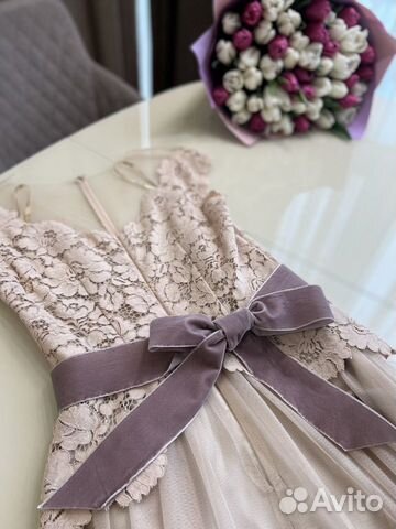 Платье в пол вечернее длинное нарядное 42-44