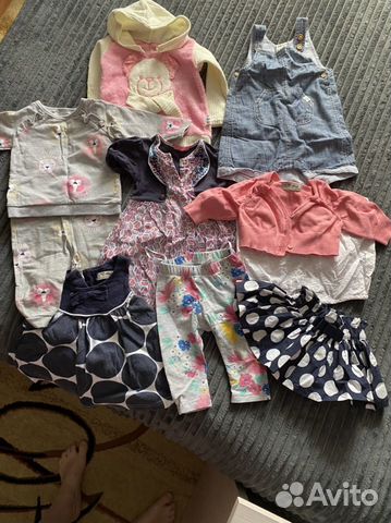 Вещи пакетом на девочку 68 р