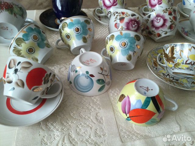 Чайные пары фарфор СССР дулево хайта лфз и др