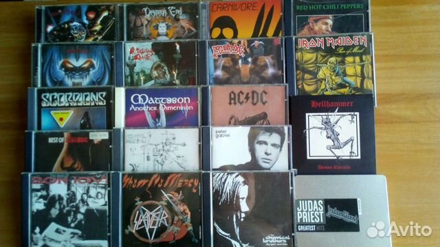 Cd диски импортные, список