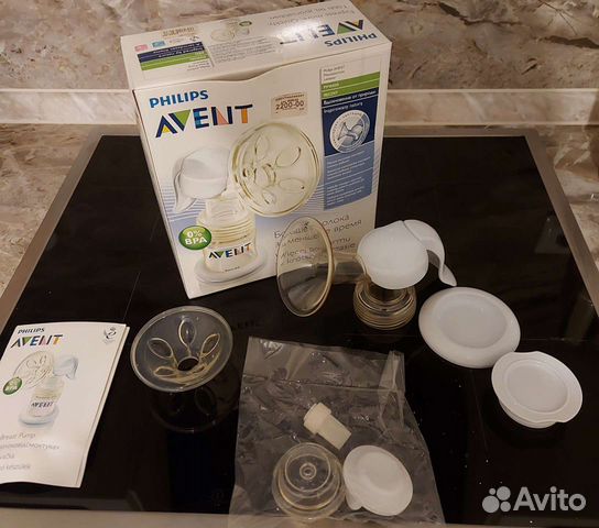 Продам молокоотсос Avent с новыми насадками