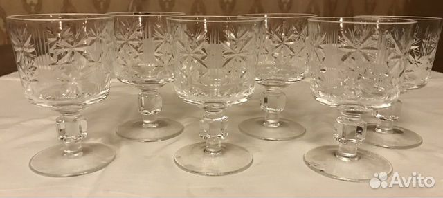 Бокалы,стаканы,рюмки хрусталь