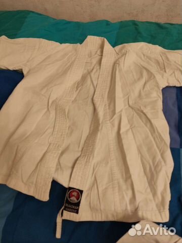 Кимоно с поясом и штанами на рост 130