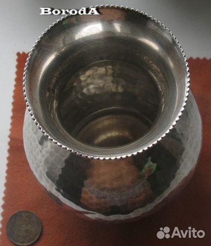 Серебрянная ваза