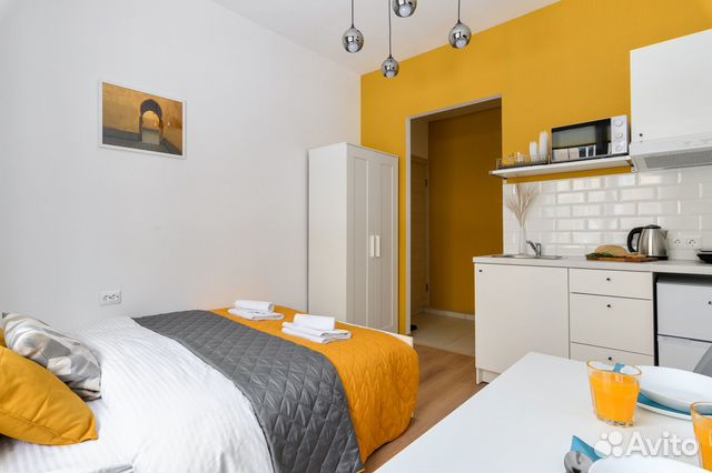 

Квартира-студия, 15,5 м², 1 кровать