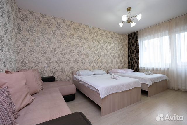 

1-к. квартира, 42 м², 3 кровати