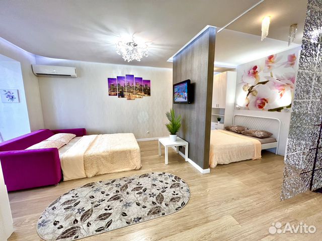 

Квартира-студия, 53 м², 2 кровати