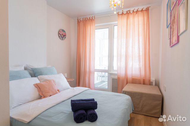 

1-к. квартира, 46 м², 2 кровати