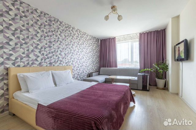 

1-к. квартира, 43 м², 2 кровати