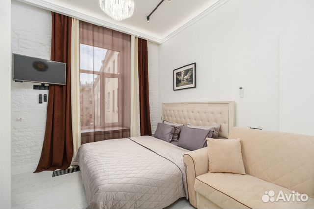 

Квартира-студия, 28 м², 2 кровати