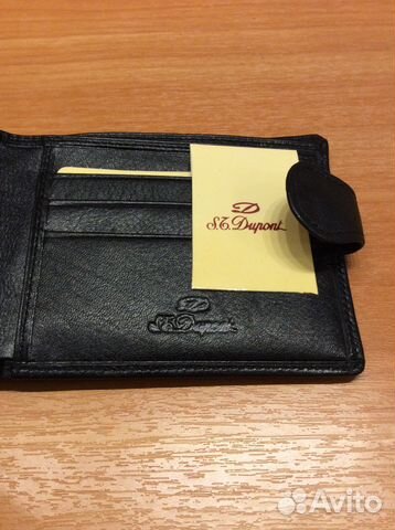 Кожаный кошелек портмоне S. T. Dupont Кожаный кошелек портмоне S. T. Dupont