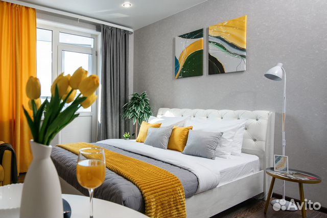 

Квартира-студия, 37 м², 2 кровати
