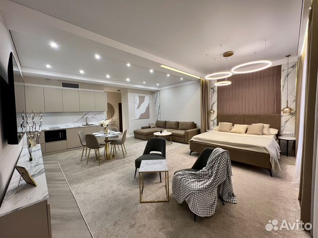 

Квартира-студия, 57 м², 2 кровати