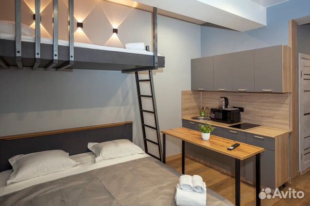 

Квартира-студия, 25 м², 2 кровати