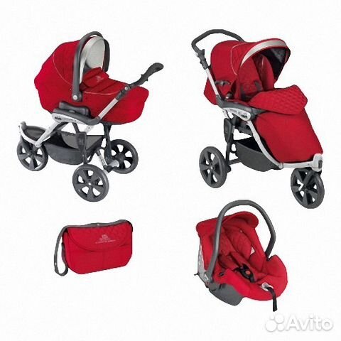 Детская коляска б/у, 3 в 1 Cam Италия и чехол