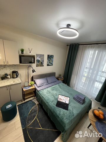

Квартира-студия, 30 м², 1 кровать