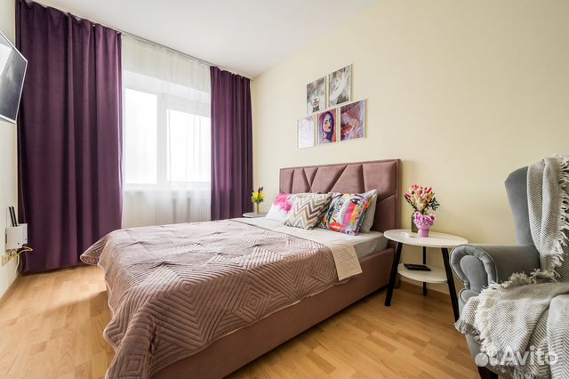 

1-к. квартира, 38 м², 1 кровать