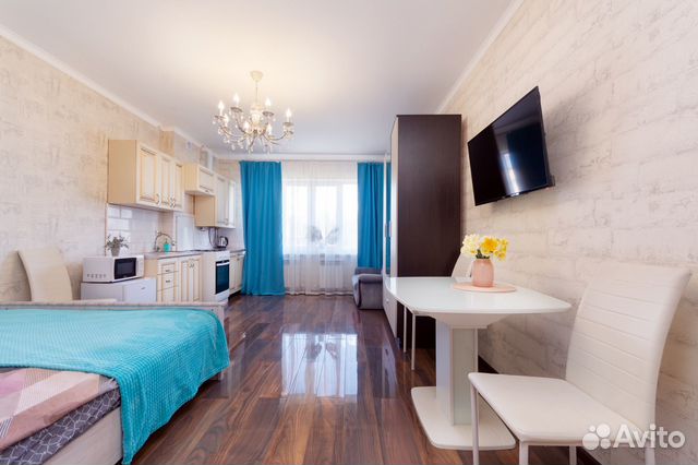 

Квартира-студия, 28 м², 2 кровати