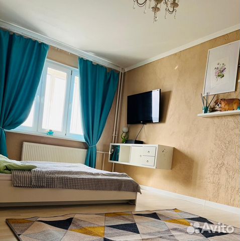 

1-к. квартира, 38 м², 2 кровати